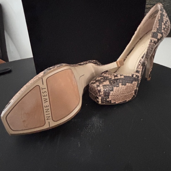 Nine West Snake Skin Platform Heels - Picture 5 of 6